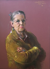 Judith Carducci pastel self-portrait 2016