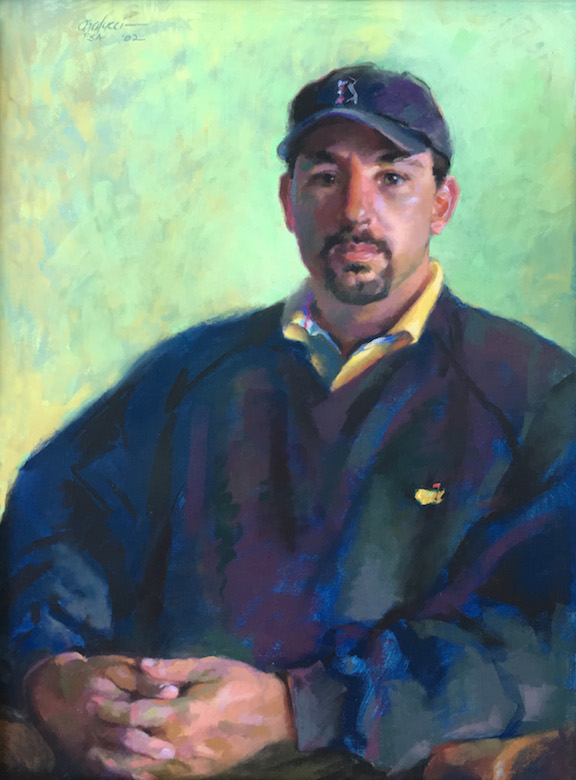 Judith Carducci pastel portrait of David Carducci