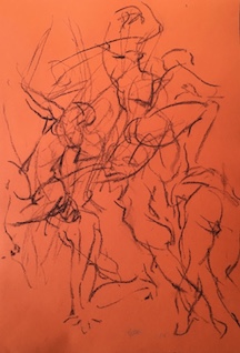 Judith Carducci pastel gesture drawing