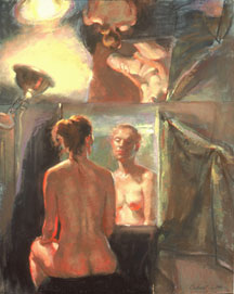 mirrored nude