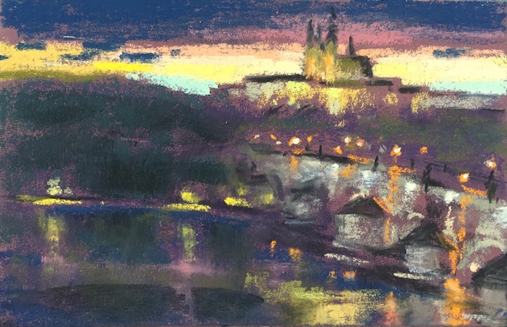 Judith Carducci pastel landscapes from memory